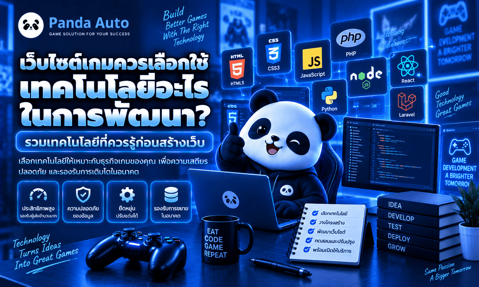 เทคโนโลยีเว็บไซต์เกม